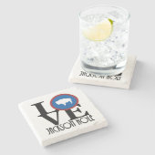 LOVE Jackson Hole Stenen Onderzetter (Zijkant)