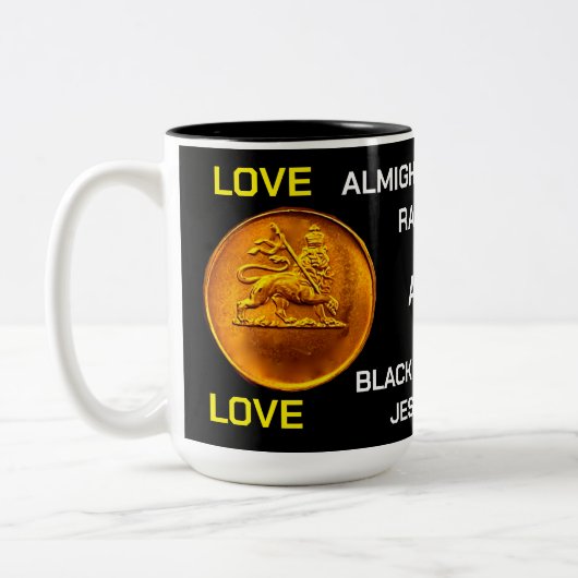 LOVE JAHOVAH Mug à deux tons, 15 oz (Gauche)