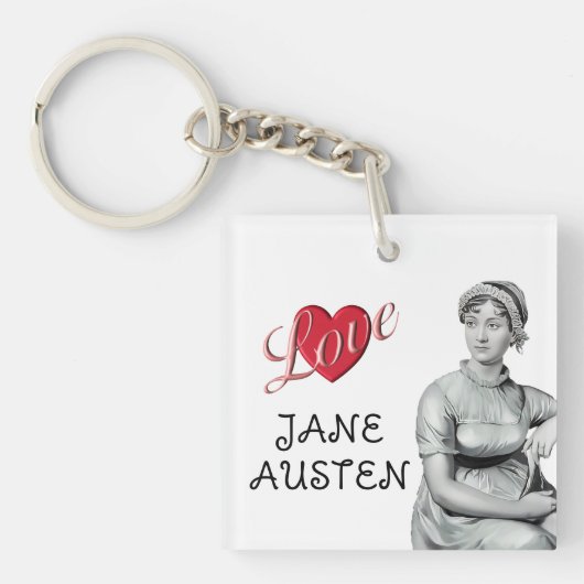 LOVE JANE AUSTEN SLEUTELHANGER (Voorkant)