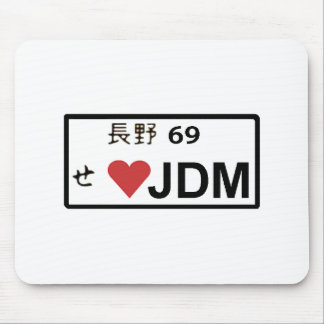 Love JDM License Bord Mousepad Muismat