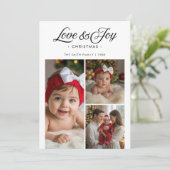 Love & Joy Classic3 Carte de Noël (Debout devant)