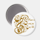 Love & Joy-Gold_ Magneet (Voorkant / Achterkant)