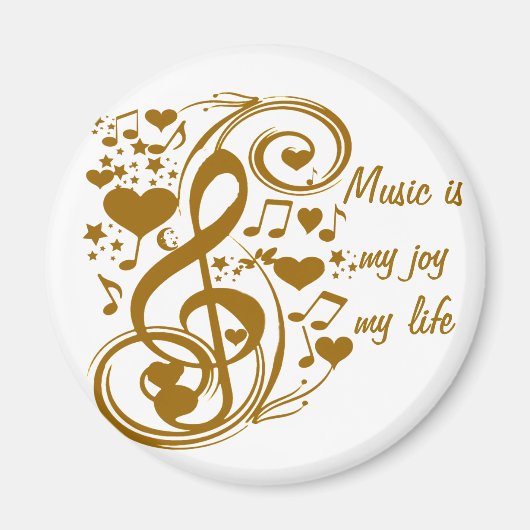 Love & Joy-Gold_ Magneet (Voorkant)