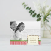 Love & Joy in Houndstooth Feestdagenkaart (Staand voorkant)