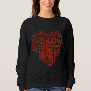 Love Joy Inspiration Words Valentijn day Trui