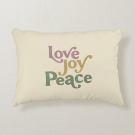 Love Joy Peace Accent Kussen