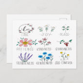 Love Joy Peace Briefkaart (Voorkant / Achterkant)