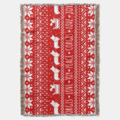 Love Joy Peace Corgis Festive Kerstfeestdag Deken (Voorkant Verticaal)