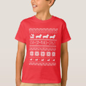 Love Joy Peace Corgis Festive Kerstfeestdag T-shirt (Voorkant)
