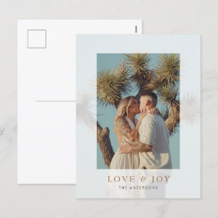 Love & Joy Vellum Overlay Vakantie Fotokaart Feestdagenkaart