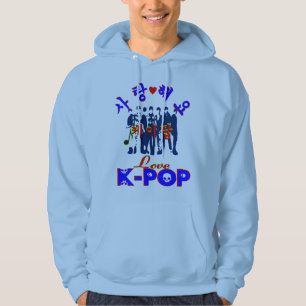‡ Love K-Pop Stijlvolle basic sweatshirt met capuc