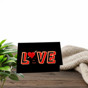LOVE Kan Pijn doen – Krachtige Valentijnskaart Feestdagen Kaart