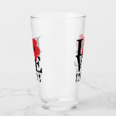 LOVE Kapa'a Hawaii Red Hibiscs Glas (Links)