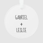 Love kent No Distance Ornament (achterkant)