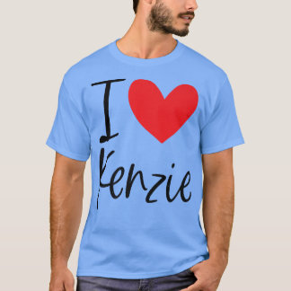 Love Kenzie Name Personalized Girl Woman BFF Fri T-shirt