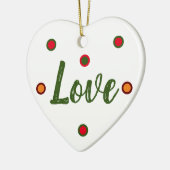 Love Keramisch Ornament (Links)