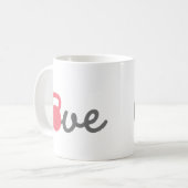 Love Kettlebell Pink Koffiemok (Voorkant links)
