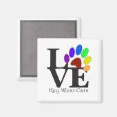 LOVE Key West Cats Magnet (Recto/Verso)