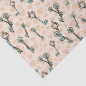 Love Keys  Valentijnse  Decoupage Tissuepapier (Detail)