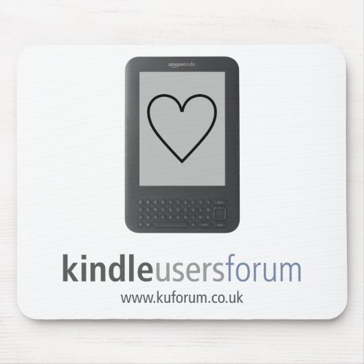 Love Kindle Keyboard Mouse Mat Muismat (Voorkant)