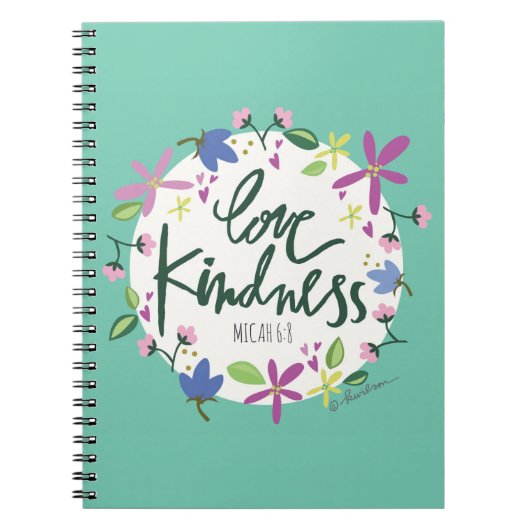 Love Kindness Spiral notebook Notitieboek (Voorkant)
