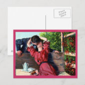 Love Kiss Valentine carte postale (Devant / Derrière)