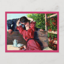 Love Kiss Valentine carte postale