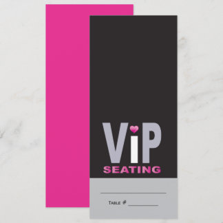 LOVE & KISSES Hot Rose Bat mitzvah Carte d'escorte