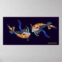 Love Kissing Koi Mariage Posters horizontal