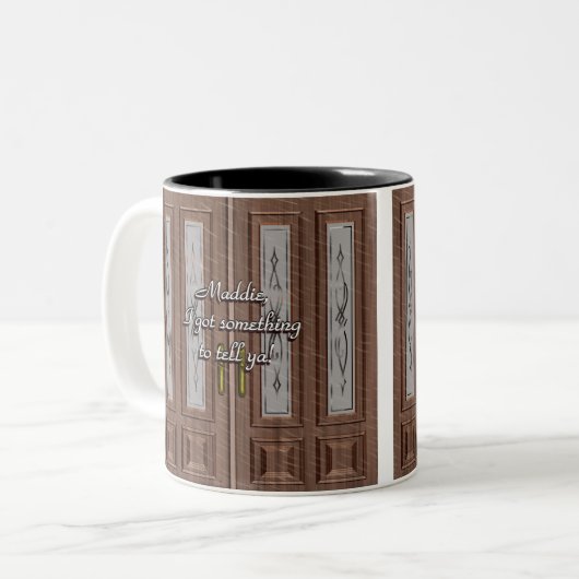 Love Knoks On Front Door Mug (Devant gauche)