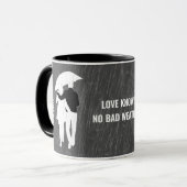 Love Knows No Bad Weather aanpasbaar Mok (Voorkant links)