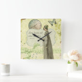 Love Knows no Time Vierkante Klok (Huis)