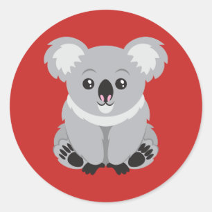 Love Koala Beren Ronde Sticker