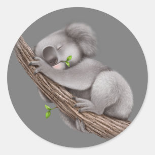 Love Koala Beren Ronde Sticker