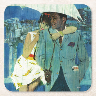 Love komt bij Miss Lucas Vierkante Kartonnen Onderzetter