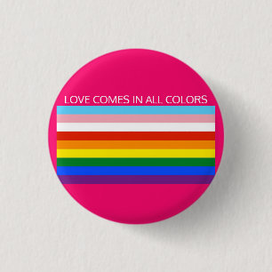 LOVE KOMT IN ALLE KLEUREN RONDE BUTTON 3,2 CM