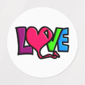 Love   labels (Design 2)