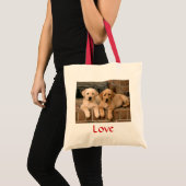 Love Labrador Retrievers Puppies Canvas Canvas tas (Voorkant (product))