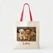 Love Labrador Retrivers Puppies Canvas Sac fourre- (Devant)