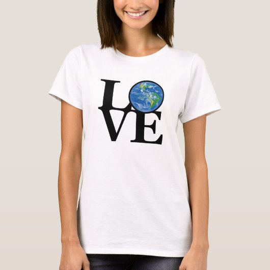 LOVE Ladies Earth Dames Witte Tank (Voorkant)