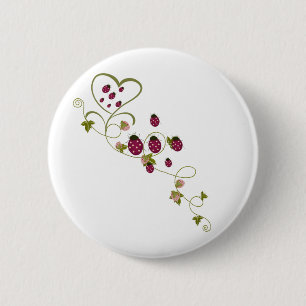 Love Ladybugs Ronde Button 5,7 Cm