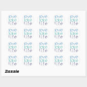 Love Lake Life Ronde Sticker (Vel)