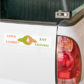 Love Lambs Eat Leaves Bumpersticker (Op Truck)