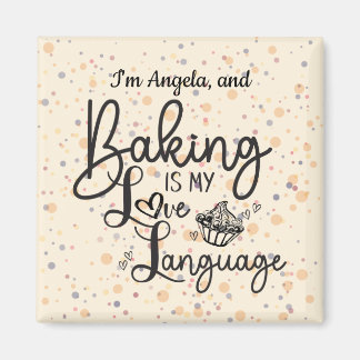 Love Language Baking Personalized Magnet Magneet