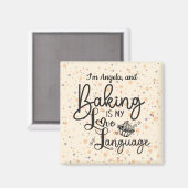 Love Langue Baking Magnet personnalisé (Recto/Verso)