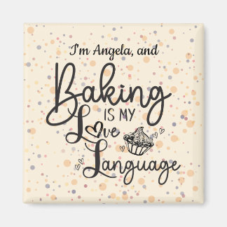 Love Langue Baking Magnet personnalisé