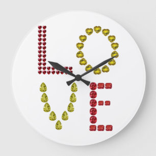Love Large Clock Grote Klok