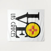 LOVE Las Cruces New Mexico Wandkleed (Voorkant (horizontaal))