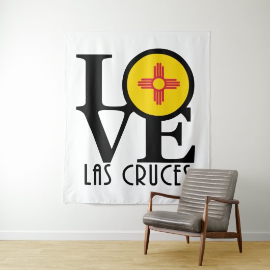LOVE Las Cruces New Mexico Wandkleed (In situ)