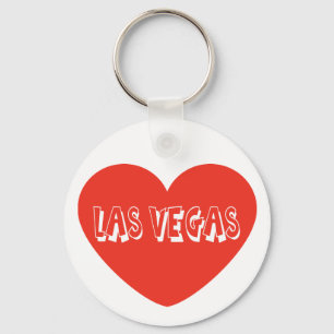 Love Las Vegas Nevada Red Heart Sleutelhanger